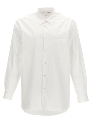 Comme Des Garçons White Cotton Blouse