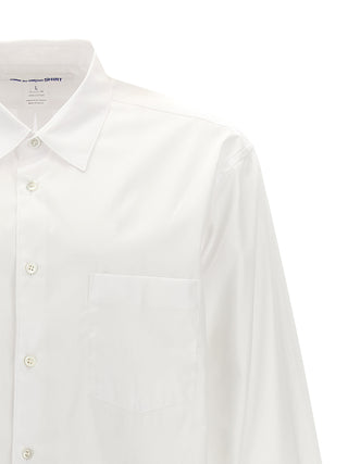 Comme Des Garçons White Cotton Blouse