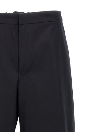 Jil Sander Blue Cotton Casual Pants