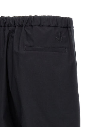 Jil Sander Blue Cotton Casual Pants
