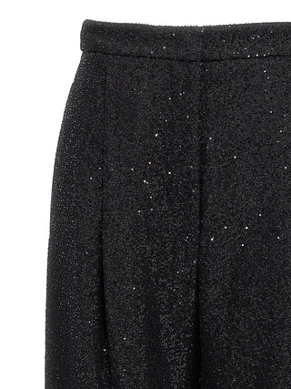 Max Mara Black Viscose Dress Pants