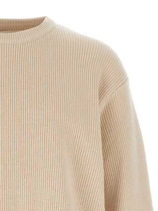 Jil Sander Beige Cotton Cardigan