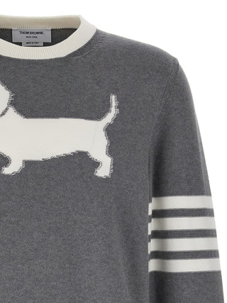 Thom Browne Gray Cotton Cardigan