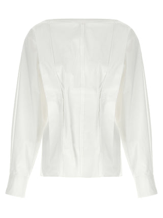 Khaite White Cotton Blouse