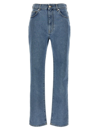Loulou De Saison Blue Organic Cotton Straight-Leg Jeans