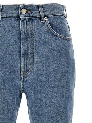 Loulou De Saison Blue Organic Cotton Straight-Leg Jeans