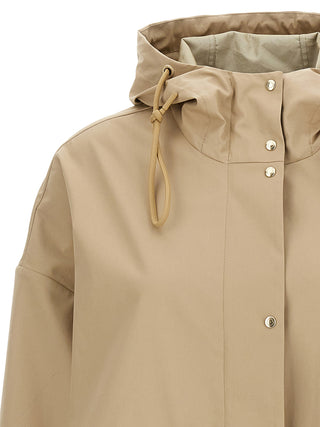 Moncler Beige Cotton Parka