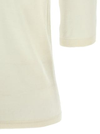 Max Mara White Virgin Wool Cardigan