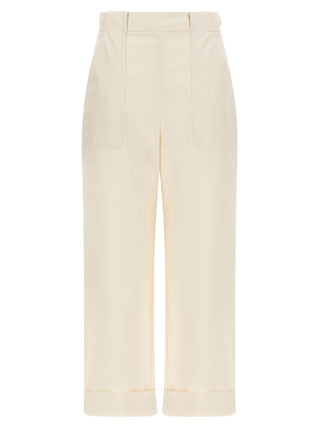 Max Mara Palio Cotton Gabardine Trousers