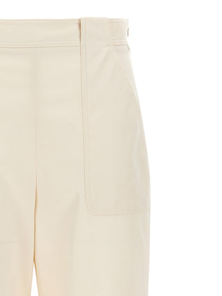 Max Mara Palio Cotton Gabardine Trousers