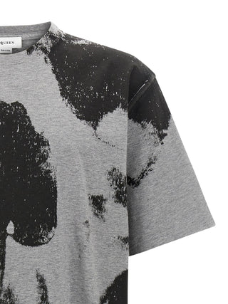 Alexander McQueen Gray Cotton T-Shirt
