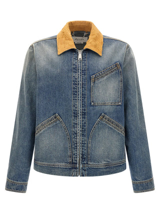 Alexander McQueen Blue Cotton Denim Jacket