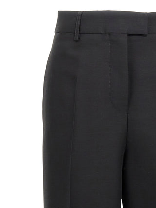 Ferragamo Black Viscose Dress Pants