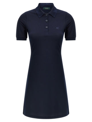 Courrèges Blue Cotton Short Dress