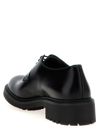 Saint Laurent Black Lamb Leather Oxfords And Derbies