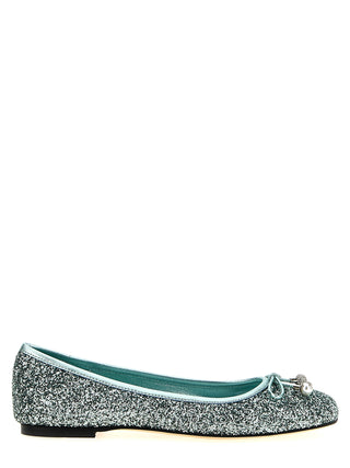Jimmy Choo Bicolor Textile Ballet Flats