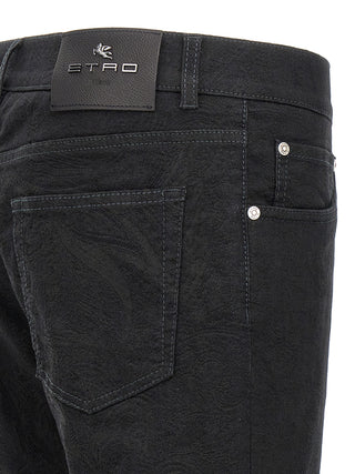 Etro Black Cotton Jeans Denim