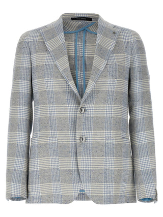 Tagliatore Blue Cotton Blazer