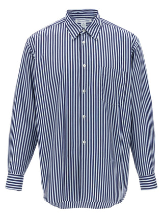 Comme Des Garçons Blue Cotton Blouse