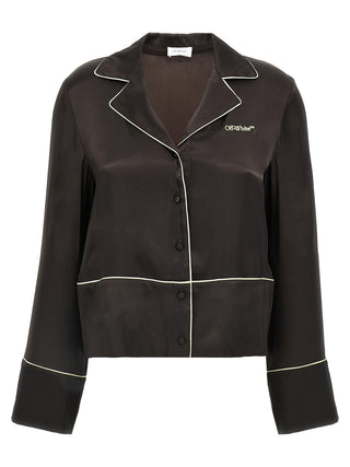 Off-White Black Acetate Blouse