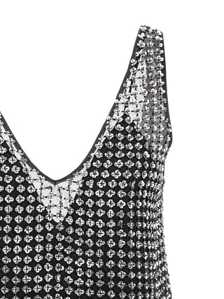 Max Mara Black Silk Short Dress