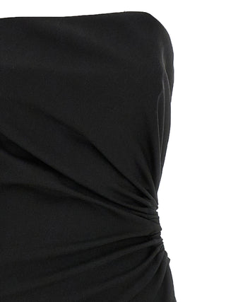 Max Mara Black Virgin Wool Long Dress