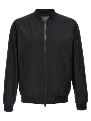 Herno Black Polyester Bomber