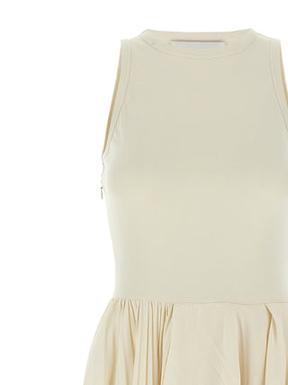 Alexander McQueen White Cotton Long Dress