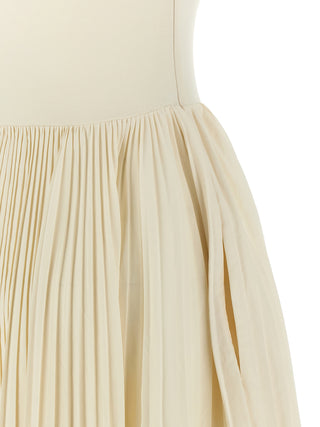 Alexander McQueen White Cotton Long Dress