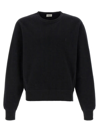 Saint Laurent Black Cotton Sweatshirt