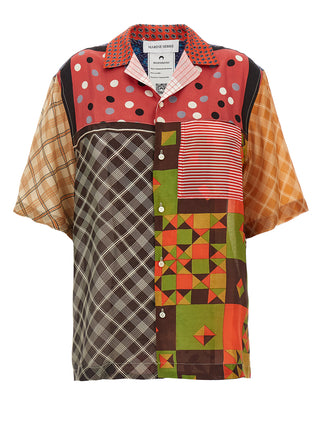 Marine Serre Multicolor Silk Blouse