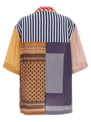 Marine Serre Multicolor Silk Blouse