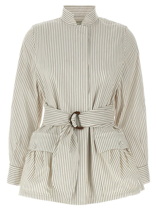 Fendi White Cotton Shell Jacket