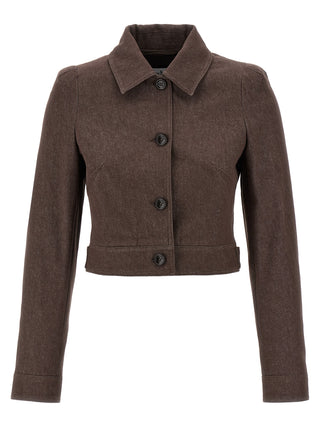 Max Mara Carpa Cropped Cotton Blazer