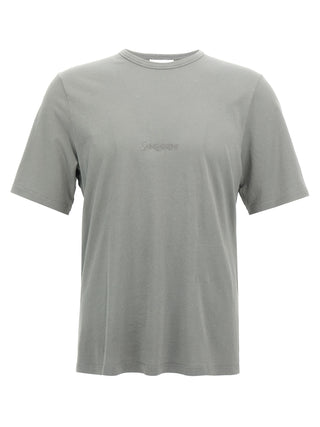 Saint Laurent Gray Cotton T-Shirt