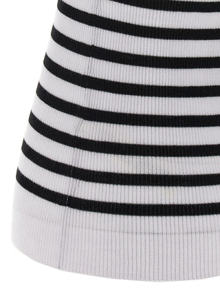 Khaite Bicolor Wool Sleeveles T-Shirt