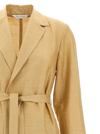 Max Mara Meandro Linen-Silk Coat