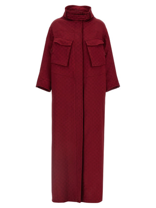 Gucci GG Jacquard Rosso Ancora Coat