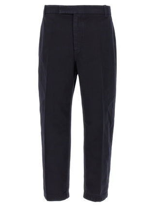 Thom Browne Blue Cotton Casual Pants