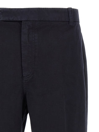 Thom Browne Blue Cotton Casual Pants