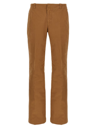 Alexander McQueen Brown Cotton Chino Pants
