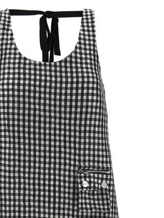 Ganni Black Polyester Midi Dress