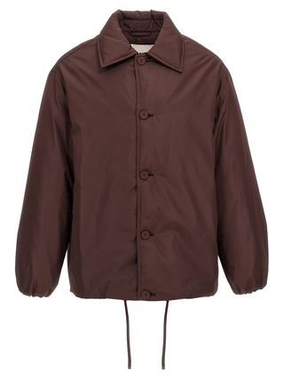 Jil Sander Brown Polyester Full-Length Jacket