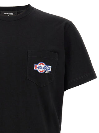 Dsquared² Black Cotton T-Shirt