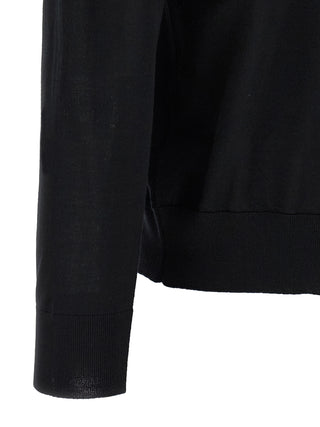 Kiton Black Wool Polo Shirt