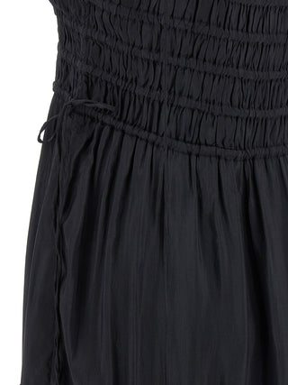 Ganni Gray Viscose Long Dress