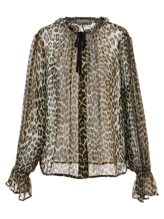 Ganni Multicolor Viscose Blouse