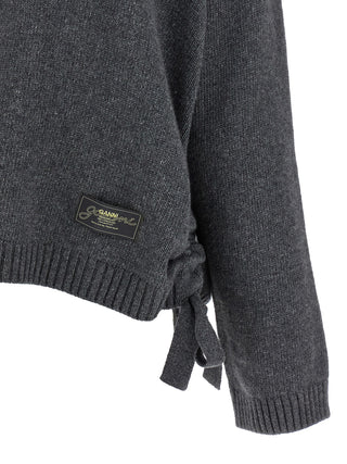 Ganni Gray Wool Cardigan