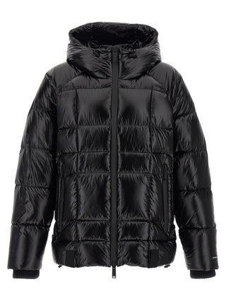 Dsquared² Black Polyamide Full-Length Jacket