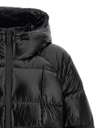 Dsquared² Black Polyamide Full-Length Jacket